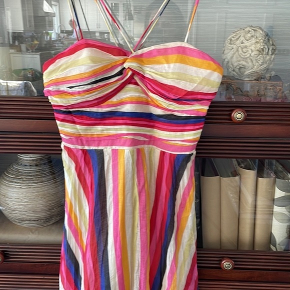 Luxxel Multi Stripe Maxi Boutique Dress - Picture 4 of 13